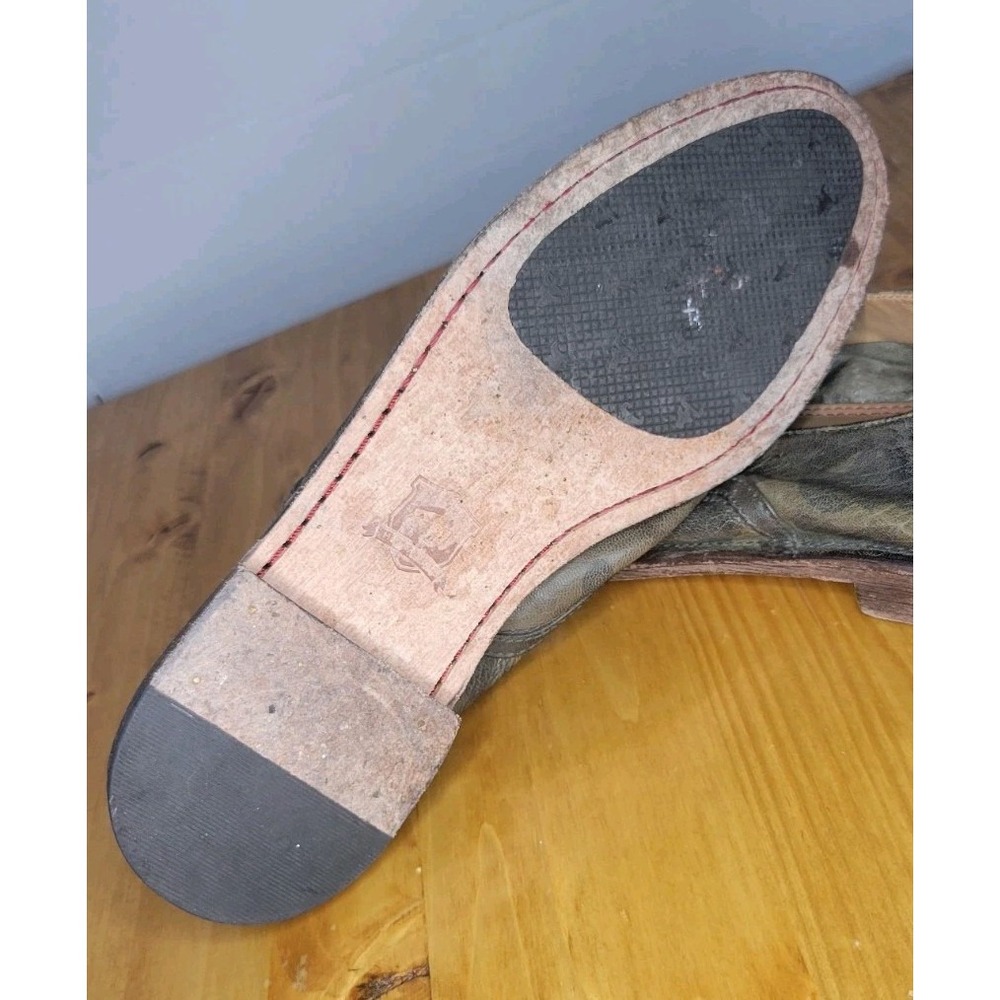 Trask Brown Camouflage Leather Slip-On Flats - Picture 3 of 9